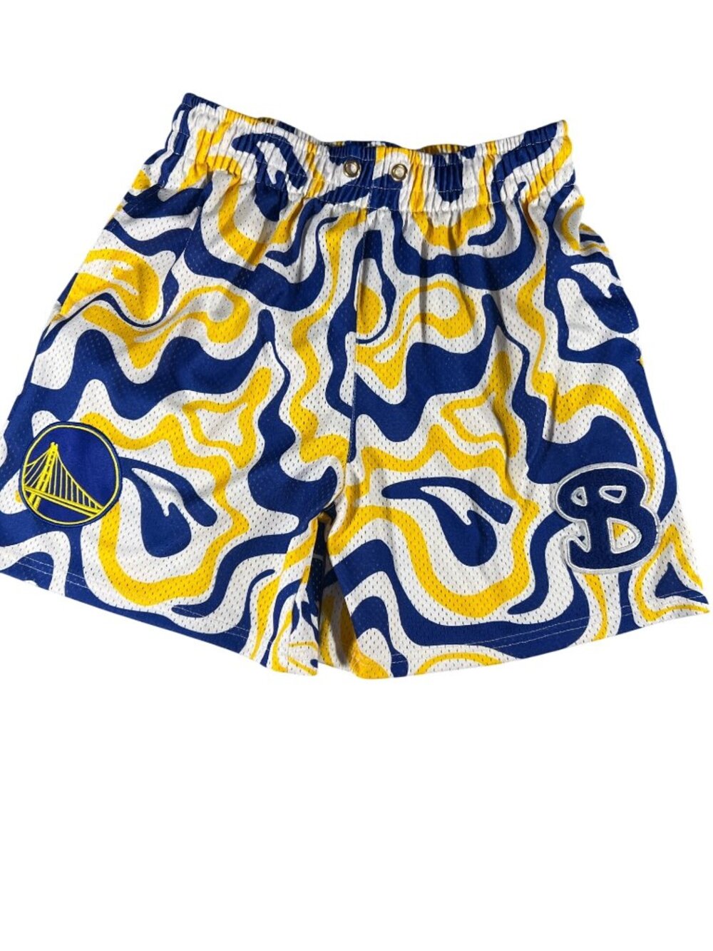 Bucket Squad x NBA Golden State Warriors Wave Mesh Shorts Men's Small